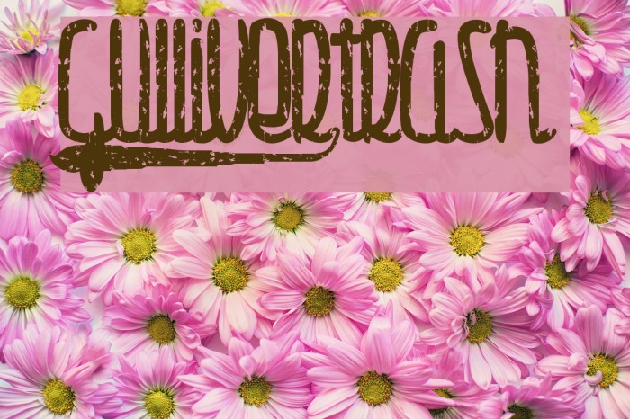 Gulliver-trash Font examples