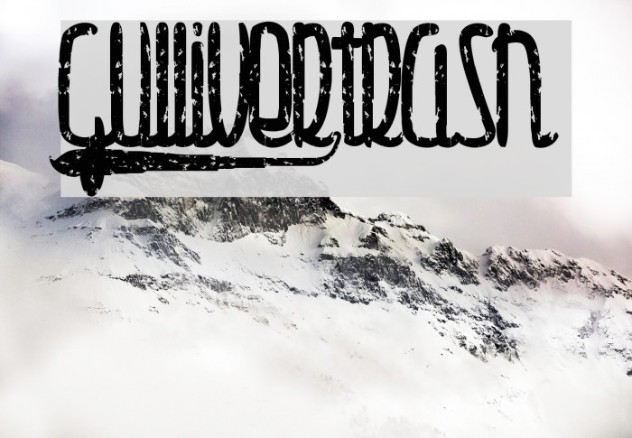 Gulliver-trash Font examples