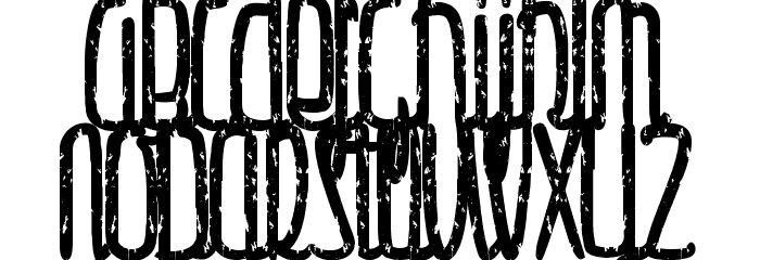 Gulliver-trash Font LOWERCASE