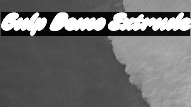 Gulp Demo Extrude Font examples