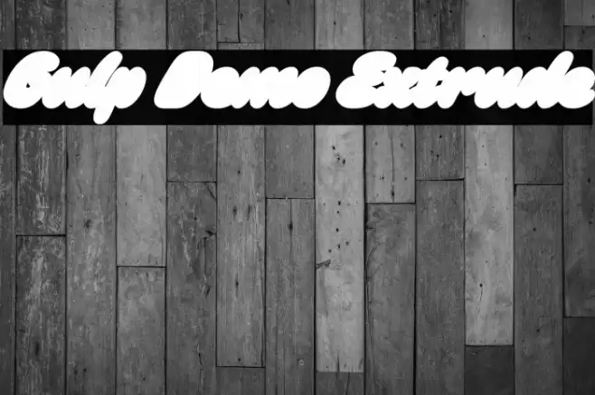 Gulp Demo Extrude Font examples