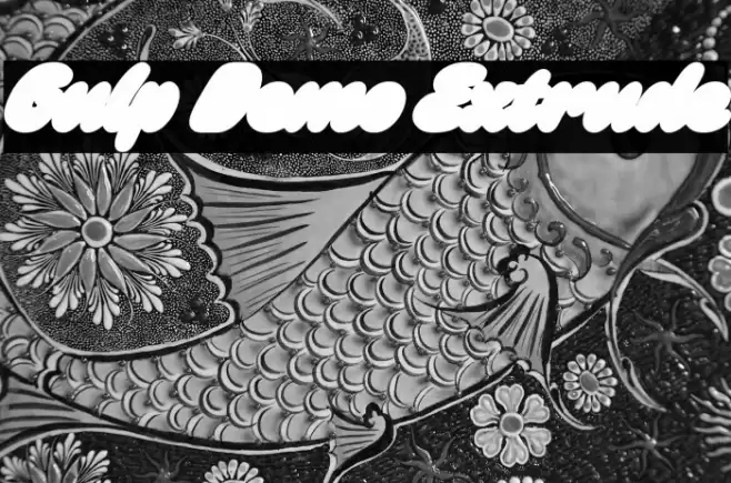 Gulp Demo Extrude Font examples