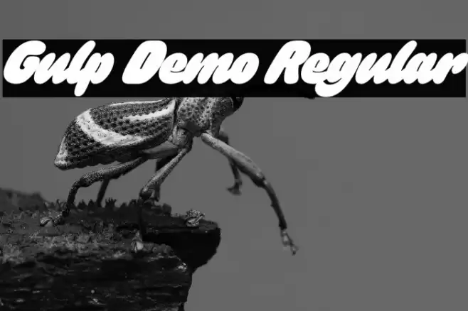 Gulp Demo Regular फ़ॉन्ट examples