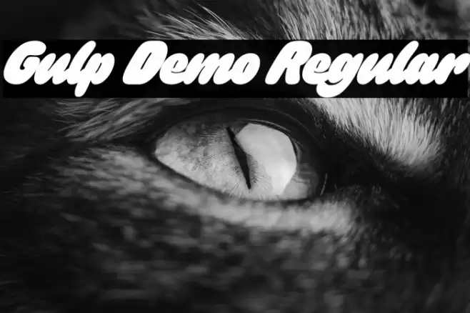 Gulp Demo Regular फ़ॉन्ट examples