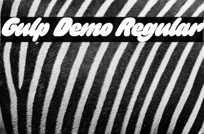 Gulp Demo Regular फ़ॉन्ट examples