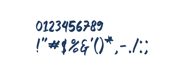 Gultan Bonte Regular Other Characters