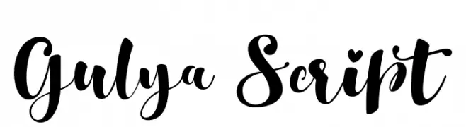 Gulya Script  Descarca Fonturi Gratis