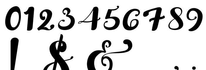 Gulya Script Font OTHER CHARS