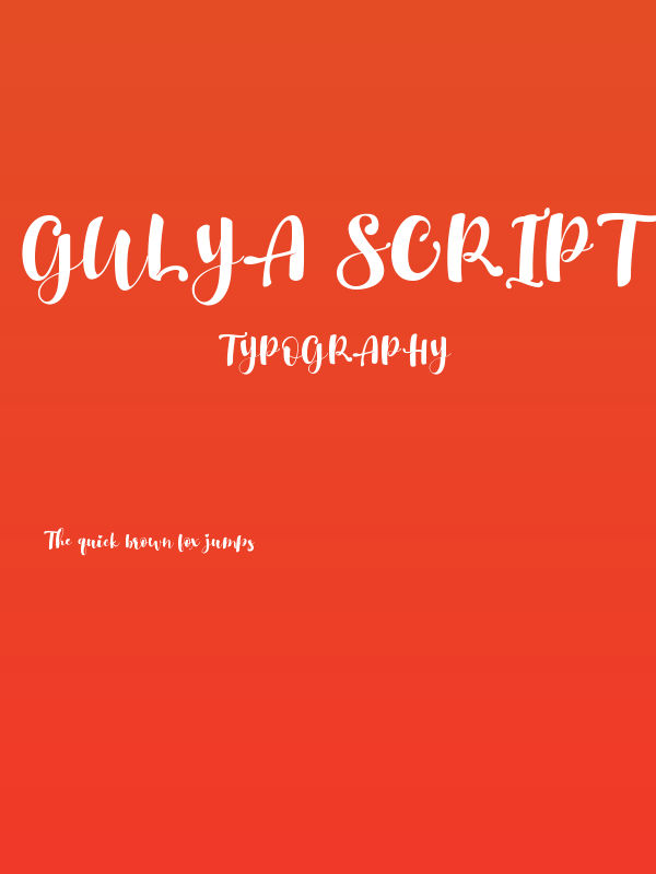 Gulya Script Poster