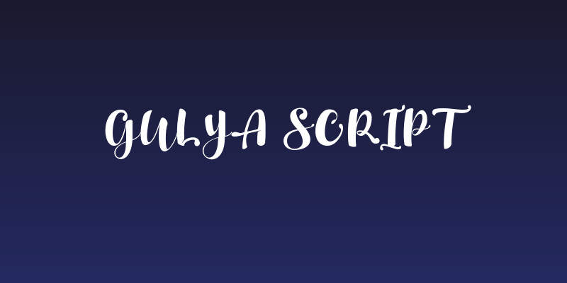 Gulya Script Social Header