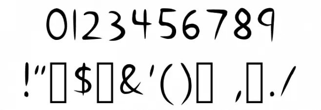 Gumbaldpfont Regular Fonte OUTROS PERSONAGENS