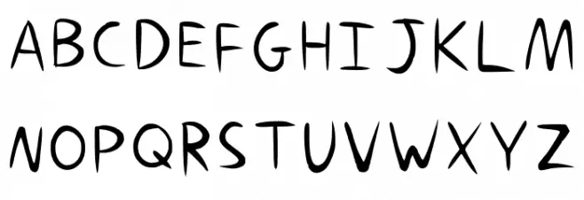 Gumbaldpfont Regular Fonte MAIÚSCULAS