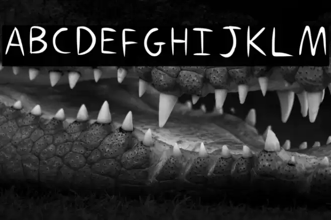 Gumbaldpfont Regular Fonte examples