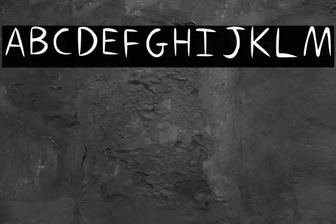 Gumbaldpfont Regular Fonte examples