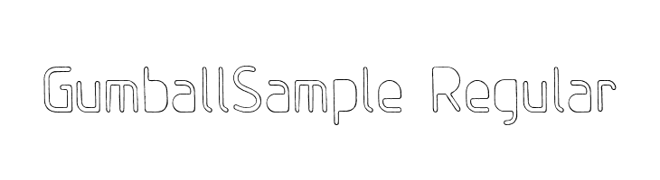 GumballSample-Regular  font caratteri gratis