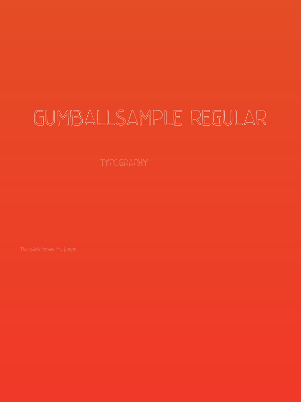 GumballSample-Regular Poster