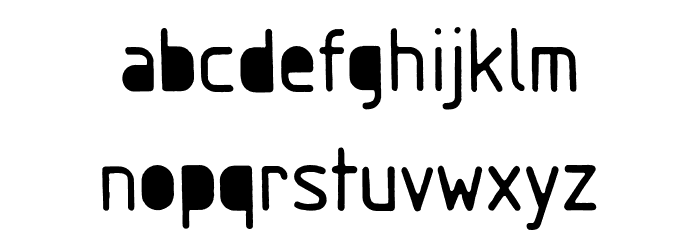 GumballSample-Regular Font LOWERCASE