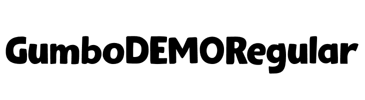 Gumbo DEMO Regular  フリーフォントのダウンロード