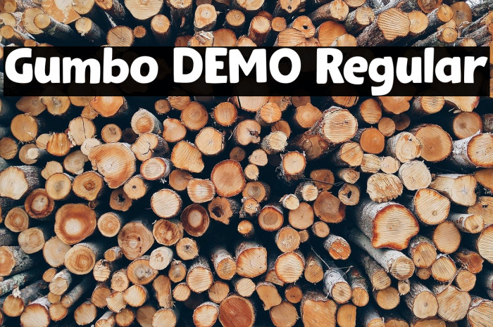 Gumbo DEMO Regular Font examples