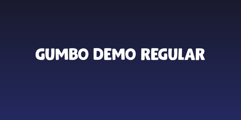 Gumbo DEMO Regular Social Header