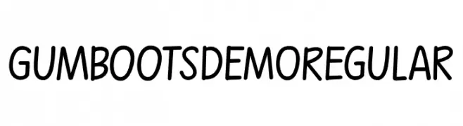 Gumboots DEMO Regular  Fuentes Gratis Descargar