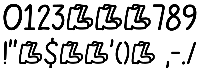 Gumboots DEMO Regular Font OTHER CHARS