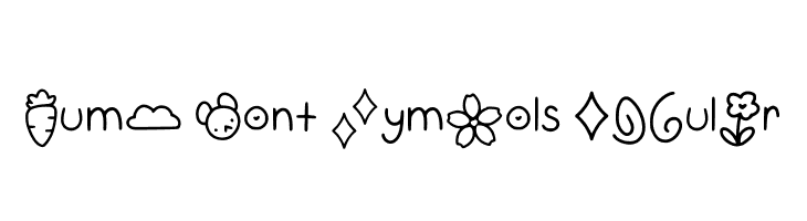 Gumi Font Symbols Regular  les polices de caractères gratuit tlcharger