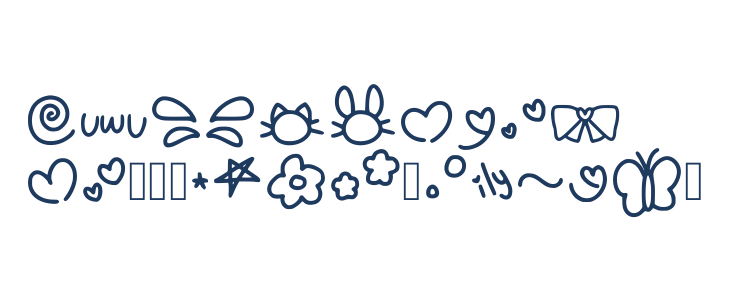 Gumi Font Symbols Regular Other Characters