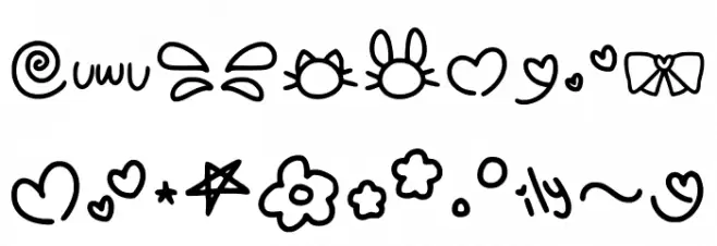 Gumi Font Symbols Regular Font OTHER CHARS