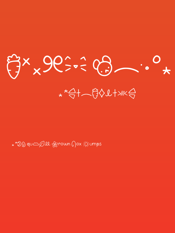 Gumi Font Symbols Regular Poster