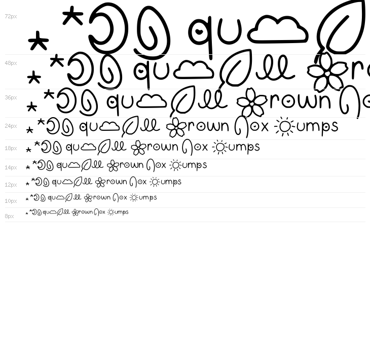 Gumi Font Symbols Regular Waterfall