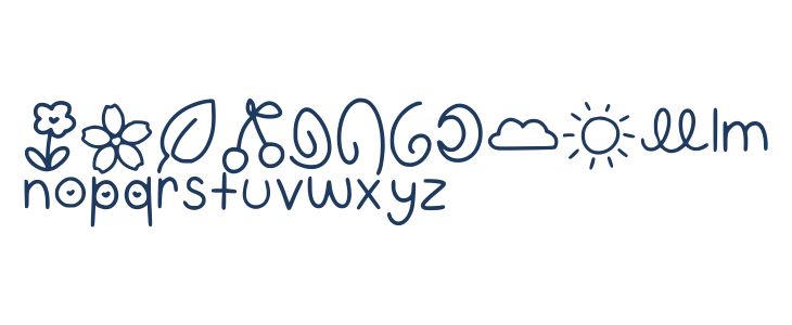 Gumi Font Symbols Regular Lowercase