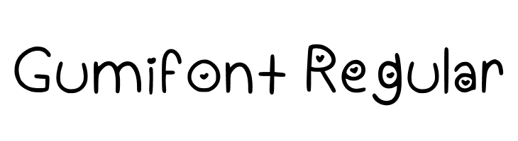 Gumifont Regular  font caratteri gratis