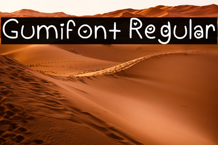 Gumifont Regular Example 1