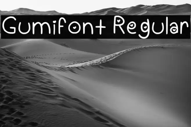 Gumifont Regular Font examples