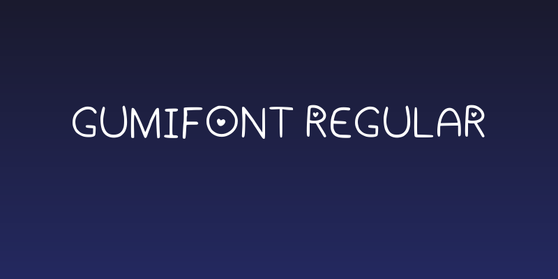 Gumifont Regular Social Header