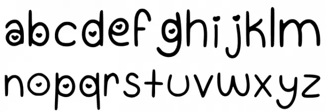 Gumifont Regular Font LOWERCASE