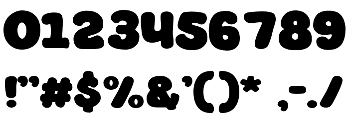 Gummy Bear Font OTHER CHARS