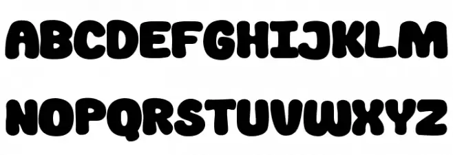 Gummy Bear Font Litere mari
