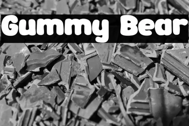 Gummy Bear Font examples
