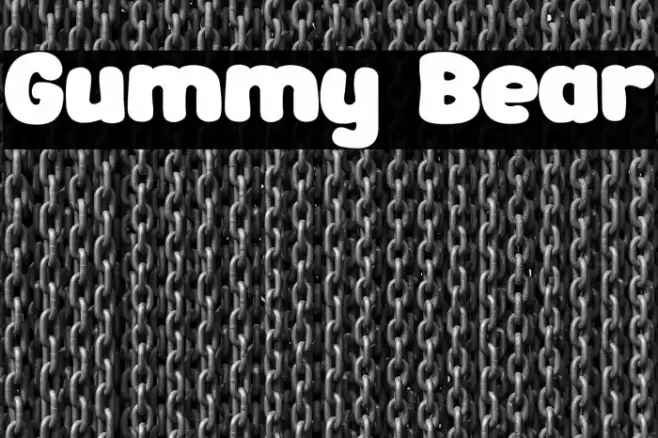 Gummy Bear Font examples