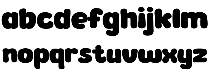 Gummy Bear Font LOWERCASE