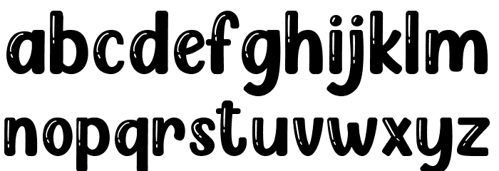 Gummy Bears Font LOWERCASE