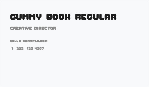 Gummy Book Regular Business Card