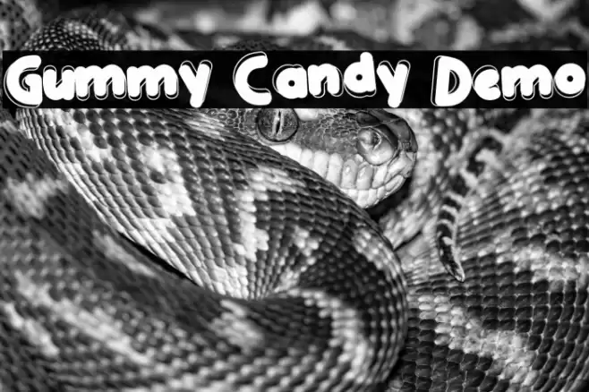 Gummy Candy Demo Font examples