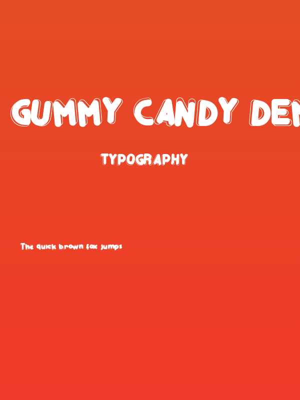 Gummy Candy Demo Poster