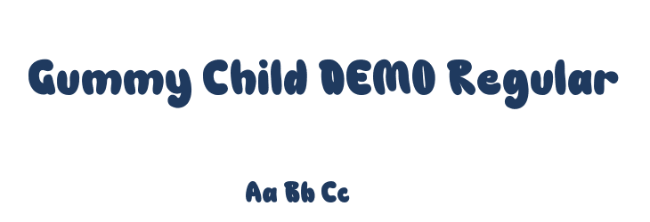 Gummy Child DEMO Regular Font Preview