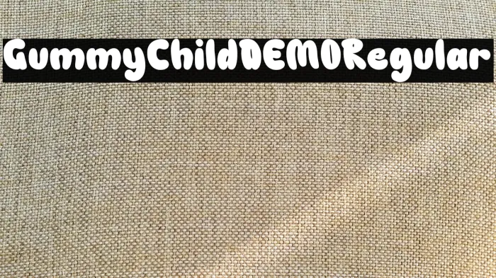 Gummy Child DEMO Regular Example 2