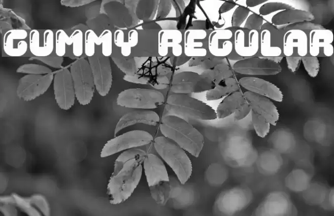 Gummy Regular Font examples