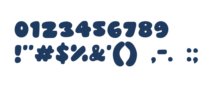 Gummy Sans Other Characters